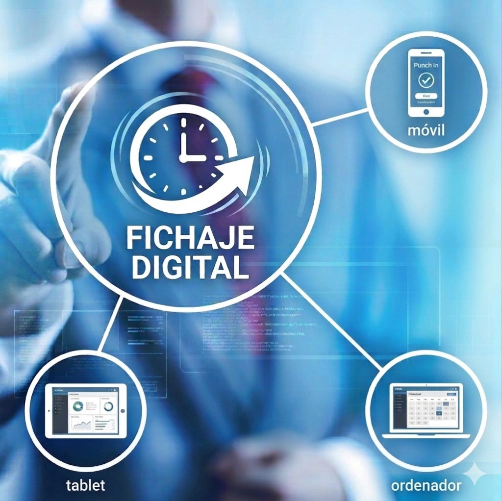 sistema de fichaje digital en la nube para empresas para el registro horario de los empleados