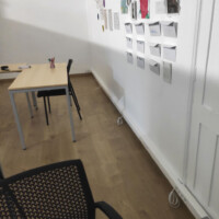 Canalización de cableado en aula de formación. Canalización de cableado en aula de formación.