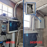 nuevo cableado y armario para conexiones y comunicaciones